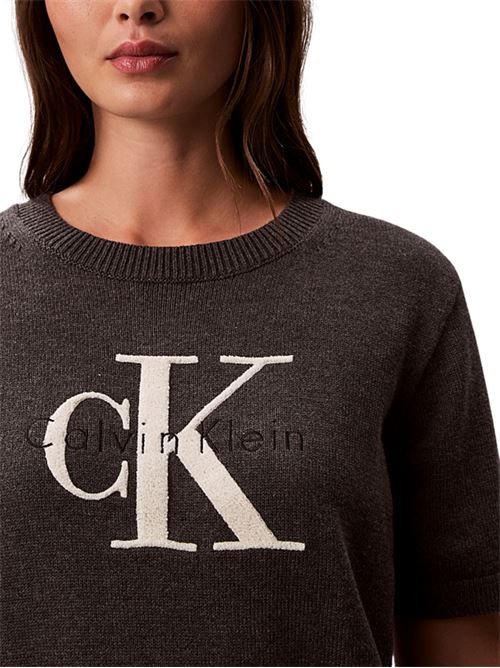 Maglioncino chunky manica corta Calvin Klein Jeans | LV044E306GP7I